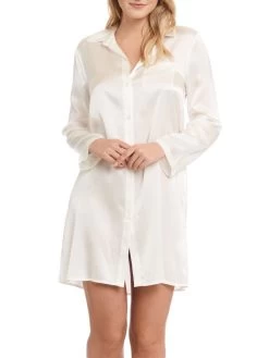 Seide Sleepshirt SEDUZIONE DI SETA Fein Von Gattina -Modische Unterwäsche sleepshirt seide 381453 champagner gattina 1 1 1 1