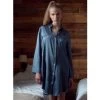 Seide Sleepshirt SEDUZIONE DI SETA Fein Von Gattina -Modische Unterwäsche sleepshirt seide 381453 stonegrey gattina 3 1