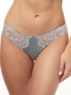 Satin Slip MARLENE Von Prelude Milano -Modische Unterwäsche slip grau yd300 prelude 5 1