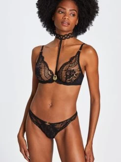 Hüftslip PRECIOUS TALE Mit Leavers Spitze Von Aubade -Modische Unterwäsche slip halbschale bh re20 ref14 schwarz precious tale aubade