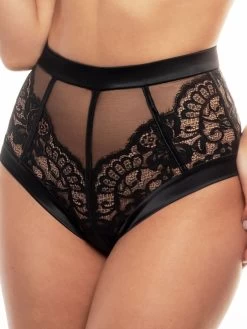 Spitze Hoher Slip MARLENE Von Prelude Milano -Modische Unterwäsche slip schwarz yd303 prelude 5