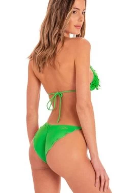 Triangel-Bikini FOGLIE Grün Von Pin-Up Stars -Modische Unterwäsche slip bikini pb042cf gruen pin up stars 2