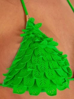 Triangel-Bikini FOGLIE Grün Von Pin-Up Stars -Modische Unterwäsche slip bikini pb042cf gruen pin up stars 4