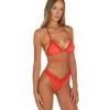 Triangel-Bikini TRAFORATA Orange-pink Von Pin-Up Stars