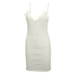 70% Seide 30% Baumwolle Spaghettiträger Nachthemd RIPP Von Eva B. Bitzer