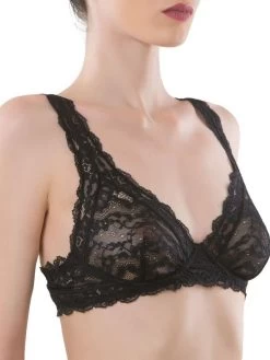 Triangel-BH Leavers Spitze SABINA Von Cotton Club Rubino -Modische Unterwäsche spitze buegel bh 4sh sabina schwarz cotton club dessous