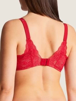 Komfort Triangel BH ROSESSENCE HK Spitze Von Aubade -Modische Unterwäsche spitze dessous hk12 02 3 gala rot rosessence aubade 14 1 1