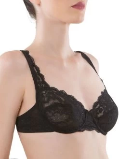 Bügel-BH Leavers Spitze GEMMA Basic Von Cotton Club Rubino -Modische Unterwäsche spitze lingerie gemma schwarz cotton club dessous 9