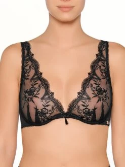 Tüllspitze Triangel BH CRAVACHE Von Millesia -Modische Unterwäsche spitze triangel bh cravache m1025 schwarz millesia