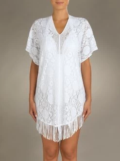 Spitze Strandtunika JESSE 20 Einfarbig Von Pain De Sucre -Modische Unterwäsche spitze tunika jesse weiss pain de sucre 3 3