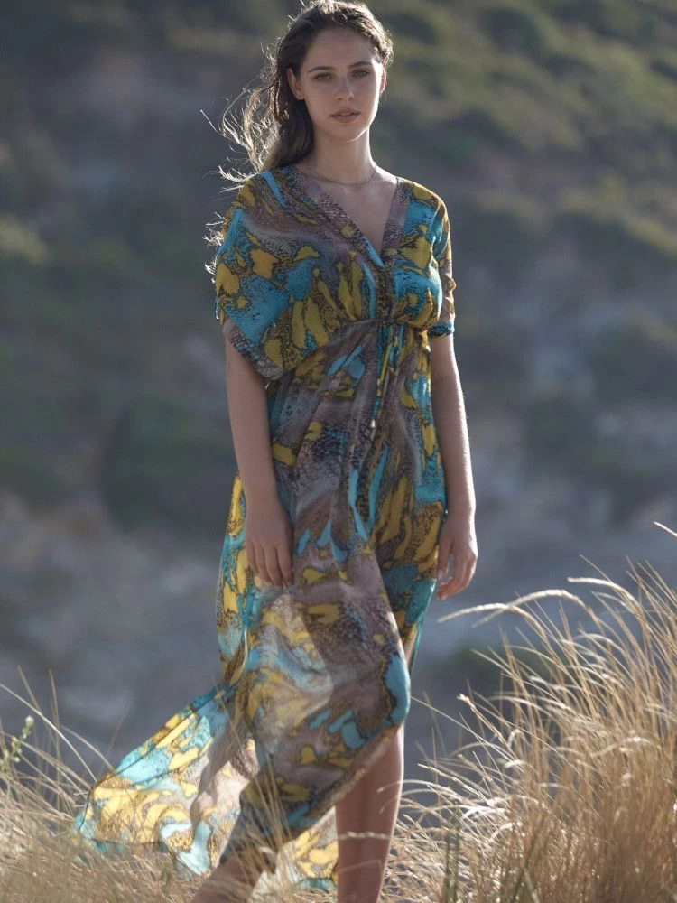 Strandkleid LYRA 31 Python Print Von Pain De Sucre 4 Strandkleid LYRA 31 Python Print Von Pain De Sucre – Bild 2