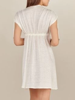 100% Leinen Strandtunika VOLCY 21 Von Pain De Sucre -Modische Unterwäsche strandkleid ecume volcy pain de sucre 2