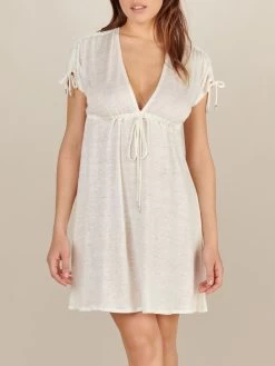 100% Leinen Strandtunika VOLCY 21 Von Pain De Sucre -Modische Unterwäsche strandkleid ecume volcy pain de sucre