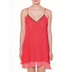 Strandkleid CAPRI ICONIC Rot Von Luna Di Seta