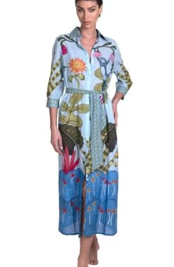 Strandkleid JUNGLE ATTITUDE Von Pin-Up Stars 12 Strandkleid JUNGLE ATTITUDE Von Pin-Up Stars -Modische Unterwäsche strandkleid jungle attitude blau pa111a pin up stars 2 5