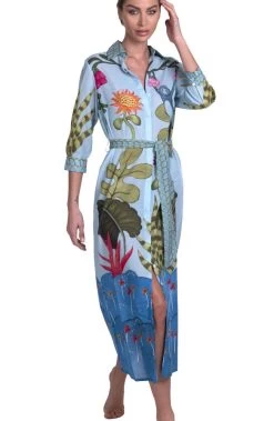 Strandkleid JUNGLE ATTITUDE Von Pin-Up Stars 11 Strandkleid JUNGLE ATTITUDE Von Pin-Up Stars -Modische Unterwäsche strandkleid jungle attitude blau pa111a pin up stars 5