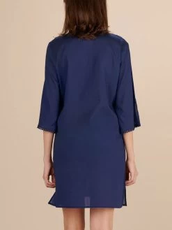 100% Baumwolle Strandtunika NOAM 98 Dunkelblau Von Pain De Sucre -Modische Unterwäsche strandkleid noam dunkelblau pain de sucre 2