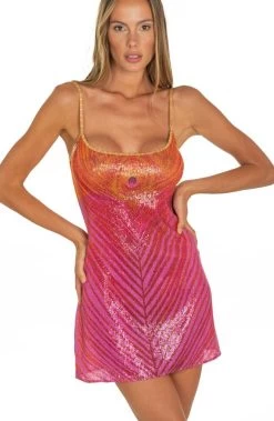 Strandkleid PIUMA Fuchsia Pink Von Pin-Up Stars -Modische Unterwäsche strandkleid pink pb246a c018 pin up stars