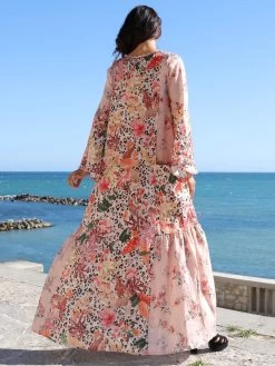 Seidenbatist Strandkleid FANTASIA ROSA Von Laetitia Beachwear -Modische Unterwäsche strandkleid seidenbatist rosa g142 laetitia beachwear 2