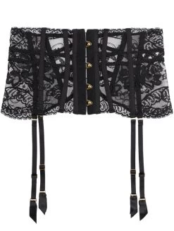 Strapsgürtel PRECIOUS TALE Mit Leavers Spitze Von Aubade -Modische Unterwäsche strapsguertel re52 schwarz precious tale aubade 4