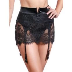 Strapsgürtel Spitze BLACK SWAN Von Prelude Milano