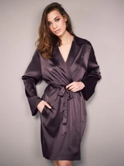 Stretchseide Kimono SLOANE STREET Exclusiv Eva B. Bitzer -Modische Unterwäsche stretch seide morgenmantel exclusiv 27319263 terra eva bitzer 3