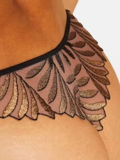 String SENSORY ILLUSION Von Aubade X Iris Van Herpen -Modische Unterwäsche string gold schwarz rc26 sensory illusion aubade 11