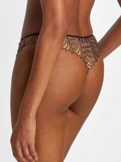 String SENSORY ILLUSION Von Aubade X Iris Van Herpen -Modische Unterwäsche string gold schwarz rc26 sensory illusion aubade 8 2