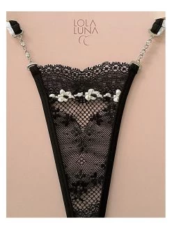 Lola Luna String MARGOT CLOSED Schwarz-weiß -Modische Unterwäsche string margot ferme geschlossen lola luna