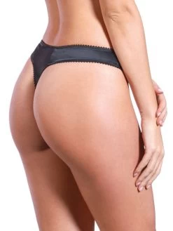 String BLACK SWAN Satin Von Prelude Milano -Modische Unterwäsche string schwarz yd285 black swan prelude 2