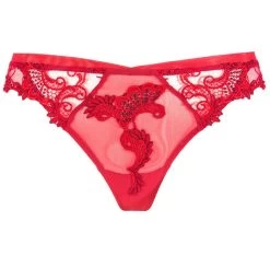 String DRESSING FLORAL Tüll Von Lise Charmel -Modische Unterwäsche string tuell acc0088 rot dressing floral lise charmel 2