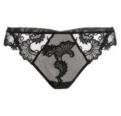 String DRESSING FLORAL Tüll Von Lise Charmel -Modische Unterwäsche string tuell acc0088 schwarz dressing floral lise charmel 2