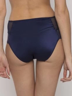 MAISON LEJABY Hoher Slip Mit Spitze GABY Von Maisonlejaby -Modische Unterwäsche taillenslip blau 13864 gaby maison lejaby 2 1