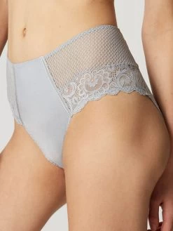 MAISON LEJABY Hoher Slip Mit Spitze GABY Von Maisonlejaby -Modische Unterwäsche taillenslip perlgrau 13864 gaby maison lejaby 1 1