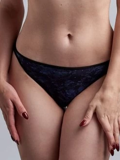 String 2 Cm DAME DE PARIS STYLE Bijou Blue Von Marlies Dekkers -Modische Unterwäsche tanga bijou blau 19534 dame de paris marlies dekkers 2