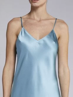 Seidentop CARLA 100% Seide Von Vivis 18 Seidentop CARLA 100% Seide Von Vivis -Modische Unterwäsche top blau vivis 2
