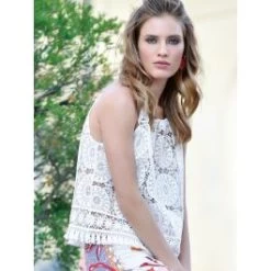 Top Aus Spitze CREME Von Chiara Fiorini