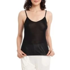 Seidentop Aus 100% Wirkseide PURE Schwarz Oder Weiss Von Gattina