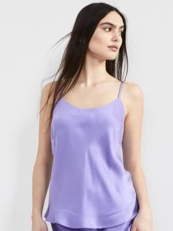 100% Seide Trägertop KLASSIK SATIN Viele Farben Von Eva B. Bitzer -Modische Unterwäsche traegertop seide very peri 27318213 klassik satin eva b bitzer 9 1 1