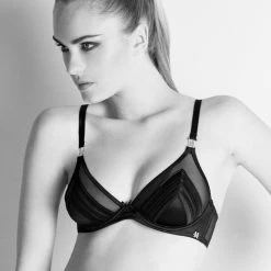 Triangel BH CLANDESTINE Aus Seide Von Millesia -Modische Unterwäsche triangel bh m6432 cladestine millesia schwarz 1 2 1