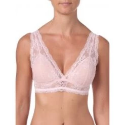 Triangel-BH Bügellos COLETTE Rosa Aus Spitze Von Imec