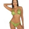 Triangel-Bikini FOGLIOLINE Grün-gold Von Pin-Up Stars -Modische Unterwäsche triangel bikini gruen pb040cf c005 pin up stars 2