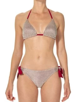 Triangel-Bikini ISLAND Gold-purpur Von Ritratti Mare -Modische Unterwäsche triangel bikini island gold purpur 72012 ritratti mare