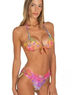 Bügel-Bikini RAINBOW FLOWERS Pink-bunt Von Pin-Up Stars 9 Bügel-Bikini RAINBOW FLOWERS Pink-bunt Von Pin-Up Stars -Modische Unterwäsche triangel bikini lila pb051m c099 pin up stars 2