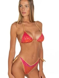 Triangel-Bikini PIUMA Fuchsia Von Pin-Up Stars -Modische Unterwäsche triangel bikini orange pb044cf c018 pin up stars 2