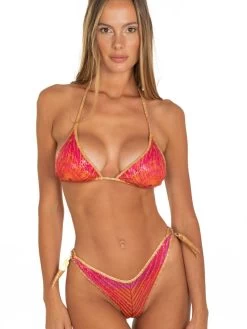 Triangel-Bikini PIUMA Fuchsia Von Pin-Up Stars -Modische Unterwäsche triangel bikini orange pb044cf c018 pin up stars