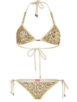 Triangel Bikini GOLDEN MONSTER BLING Von Eniqua -Modische Unterwäsche triangel bikini pailletten golden monster bling 3202701 eniqua 1
