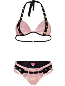 Triangel Bikini BELT EYES PINK BLACK Von Eniqua 11 Triangel Bikini BELT EYES PINK BLACK Von Eniqua -Modische Unterwäsche triangel bikini rosa schwarz belt eyes 3203601 eniqua 1 1