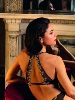 Triangel BH DEESSE EN GLAM Von Lise Charmel -Modische Unterwäsche triangel buegel bh ach6715 schwarz gold deesse en glam lise charmel 3