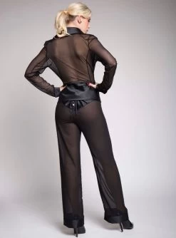 Chiffon Blazer VIOLA Schwarz Von Diamor 9 Chiffon Blazer VIOLA Schwarz Von Diamor -Modische Unterwäsche tuell satin blazer hose viola schwarz 1691 1659 d219 diamor 1